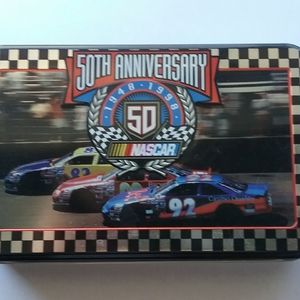 NASCAR 50th Anniversary Collectible Tin & P. Cards